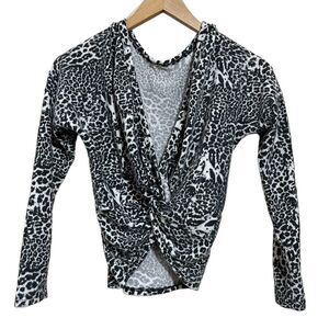 Poof New York • Leopard Print Front Twist Top